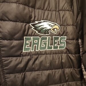 Eagles Black Puffer Jacket